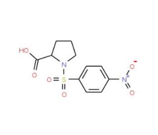 1-[(4-nitrophenyl)sulfonyl]pyrrolidine-2-carboxylic acid (CAS 88867-96-3) - chemical structure image