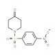 1-[(4-Nitrophenyl)sulfonyl]tetrahydro-4(1H)-pyridinone - chemical structure image