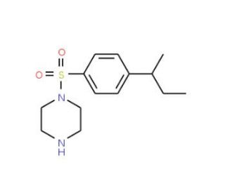 1-[(4-sec-Butylphenyl)sulfonyl]piperazine - chemical structure image