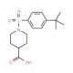 1-[(4-tert-butylphenyl)sulfonyl]piperidine-4-carboxylic acid - chemical structure image