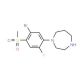 1-[(5-Bromo-2-fluoro-4-methylsulfonyl)phenyl]-homopiperazine - chemical structure image