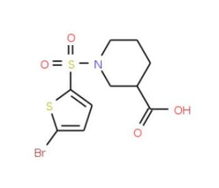 1-[(5-bromothien-2-yl)sulfonyl]piperidine-3-carboxylic acid - chemical structure image