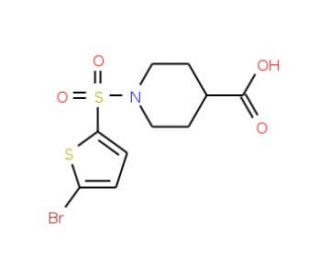 1-[(5-bromothien-2-yl)sulfonyl]piperidine-4-carboxylic acid - chemical structure image