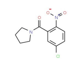 1-[(5-chloro-2-nitrophenyl)carbonyl]pyrrolidine - chemical structure image