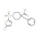 1-[(5-chlorothien-2-yl)sulfonyl]-4-phenylpiperidine-4-carboxylic acid - chemical structure image
