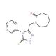 1-[(5-mercapto-4-pyridin-3-yl-4H-1,2,4-triazol-3-yl)methyl]azepan-2-one - chemical structure image