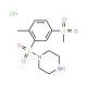 1-[(5-methanesulfonyl-2-methylbenzene)sulfonyl]piperazine hydrochloride - chemical structure image