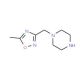 1-[(5-Methyl-1,2,4-oxadiazol-3-yl)methyl]-piperazine - chemical structure image