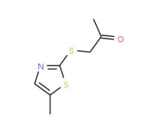 1-[(5-methyl-1,3-thiazol-2-yl)thio]acetone - chemical structure image