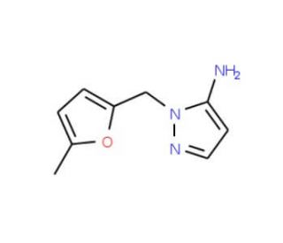 1-[(5-methyl-2-furyl)methyl]-1H-pyrazol-5-amine (CAS 956193-08-1) - chemical structure image