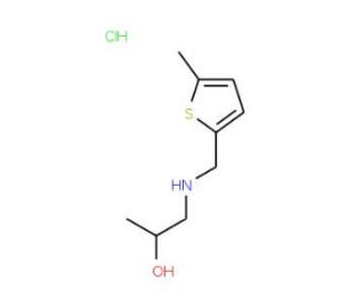 1-[(5-Methyl-thiophen-2-ylmethyl)-amino]-propan-2-ol hydrochloride - chemical structure image