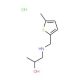 1-[(5-Methyl-thiophen-2-ylmethyl)-amino]-propan-2-ol hydrochloride - chemical structure image