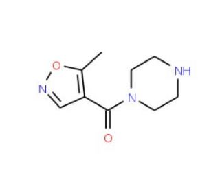 1-[(5-methylisoxazol-4-yl)carbonyl]piperazine - chemical structure image