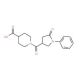 1-[(5-Oxo-1-phenylpyrrolidin-3-yl)carbonyl]-piperidine-4-carboxylic acid - chemical structure image