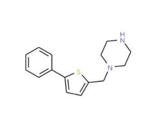 1-[(5-phenylthien-2-yl)methyl]piperazine - chemical structure image