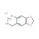 1-[(6-bromo-2H-1,3-benzodioxol-5-yl)methyl]hydrazine hydrochloride - chemical structure image