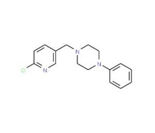 1-[(6-Chloro-3-pyridinyl)methyl]-4-phenylpiperazine - chemical structure image