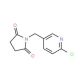 1-[(6-Chloro-3-pyridinyl)methyl]dihydro-1H-pyrrole-2,5-dione (CAS 924869-03-4) - chemical structure image