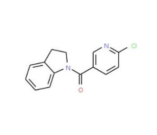 1-[(6-chloropyridin-3-yl)carbonyl]-2,3-dihydro-1H-indole - chemical structure image