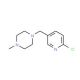 1-[(6-chloropyridin-3-yl)methyl]-4-methylpiperazine - chemical structure image