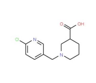 1-[(6-chloropyridin-3-yl)methyl]piperidine-3-carboxylic acid - chemical structure image