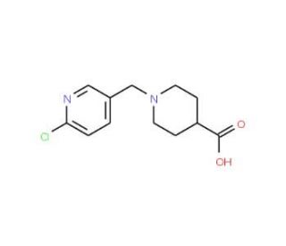 1-[(6-chloropyridin-3-yl)methyl]piperidine-4-carboxylic acid - chemical structure image