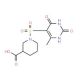 1-[(6-methyl-2,4-dioxo-1,2,3,4-tetrahydropyrimidin-5-yl)sulfonyl]piperidine-3-carboxylic acid - chemical structure image