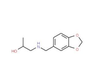 1-[(Benzo[1,3]dioxol-5-ylmethyl)-amino]-propan-2-ol - chemical structure image