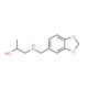 1-[(Benzo[1,3]dioxol-5-ylmethyl)-amino]-propan-2-ol - chemical structure image