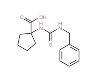 1-{[(benzylamino)carbonyl]amino}cyclopentanecarboxylic acid - chemical structure image