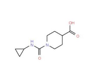 1-[(cyclopropylamino)carbonyl]piperidine-4-carboxylic acid - chemical structure image