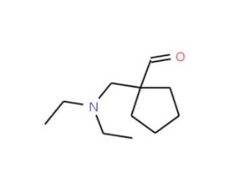 1-[(Diethylamino)methyl]cyclopentanecarboxaldehyde (CAS 208349-33-1) - chemical structure image