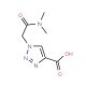 1-[(dimethylcarbamoyl)methyl]-1H-1,2,3-triazole-4-carboxylic acid - chemical structure image