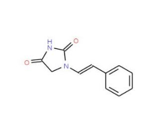 1-[(E)-2-phenylvinyl]imidazolidine-2,4-dione - chemical structure image