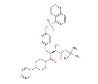 1-[(S)-O-(5-Isoquinolinesulfonyl)-N-tert-boc-N-methyltyrosyl]-4-phenyl-piperazine - chemical structure image