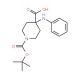 1-[(tert-butoxy)carbonyl]-4-(phenylamino)piperidine-4-carboxylic acid - chemical structure image