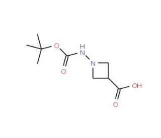 1-[(tert-butoxycarbonyl)amino]azetidine-3-carboxylic acid - chemical structure image