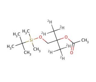 1-[(tert-Butyldimethylsilyl)oxy]-2-methyl-2-acetoxypropanol-d6 - chemical structure image