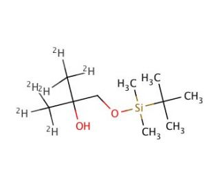 1-[(tert-Butyldimethylsilyl)oxy]-2-methyl-2-propanol-d6 - chemical structure image