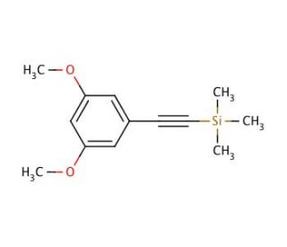 1-[(Trimethylsilyl)ethynyl]-3,5-dimethoxybenzene (CAS 400608-30-2) - chemical structure image