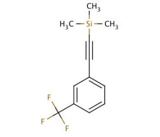 1-[(Trimethylsilyl)ethynyl]-3-(trifluoromethyl)benzene (CAS 40230-93-1) - chemical structure image