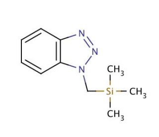 1-[(Trimethylsilyl)methyl]benzotriazole (CAS 122296-00-8) - chemical structure image