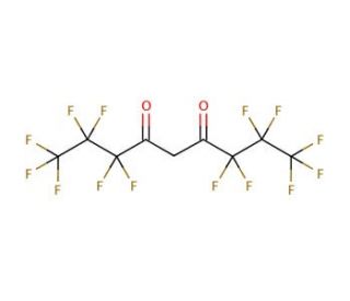 1,1,1,2,2,3,3,7,7,8,8,9,9,9-Tetradecafluoro-4,6-nonanedione (CAS 113116-18-0) - chemical structure image