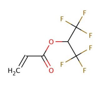 1,1,1,3,3,3-Hexafluoroisopropyl acrylate (CAS 2160-89-6) - chemical structure image