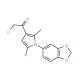1-[1-(1,3-benzodioxol-5-yl)-2,5-dimethyl-1H-pyrrol-3-yl]-2-chloroethanone - chemical structure image