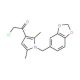1-[1-(1,3-benzodioxol-5-ylmethyl)-2,5-dimethyl-1H-pyrrol-3-yl]-2-chloroethanone - chemical structure image