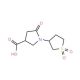 1-(1,1-dioxidotetrahydrothien-3-yl)-5-oxopyrrolidine-3-carboxylic acid - chemical structure image