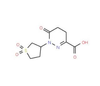 1-(1,1-dioxidotetrahydrothien-3-yl)-6-oxo-1,4,5,6-tetrahydropyridazine-3-carboxylic acid - chemical structure image