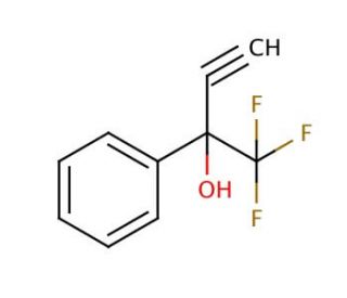 1,1,1-Trifluoro-2-phenyl-3-butyn-2-ol (CAS 99727-20-5) - chemical structure image