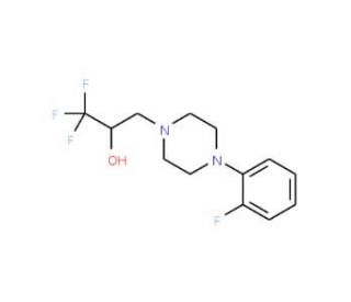 1,1,1-Trifluoro-3-[4-(2-fluorophenyl)piperazino]-2-propanol - chemical structure image